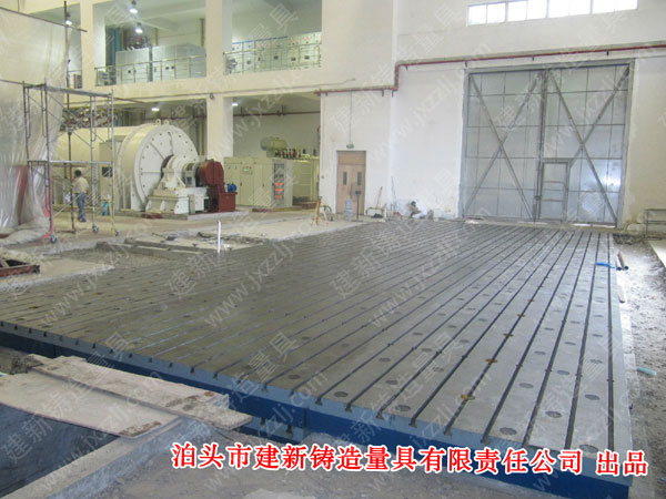 鑄鐵平臺應用在風電制造行業